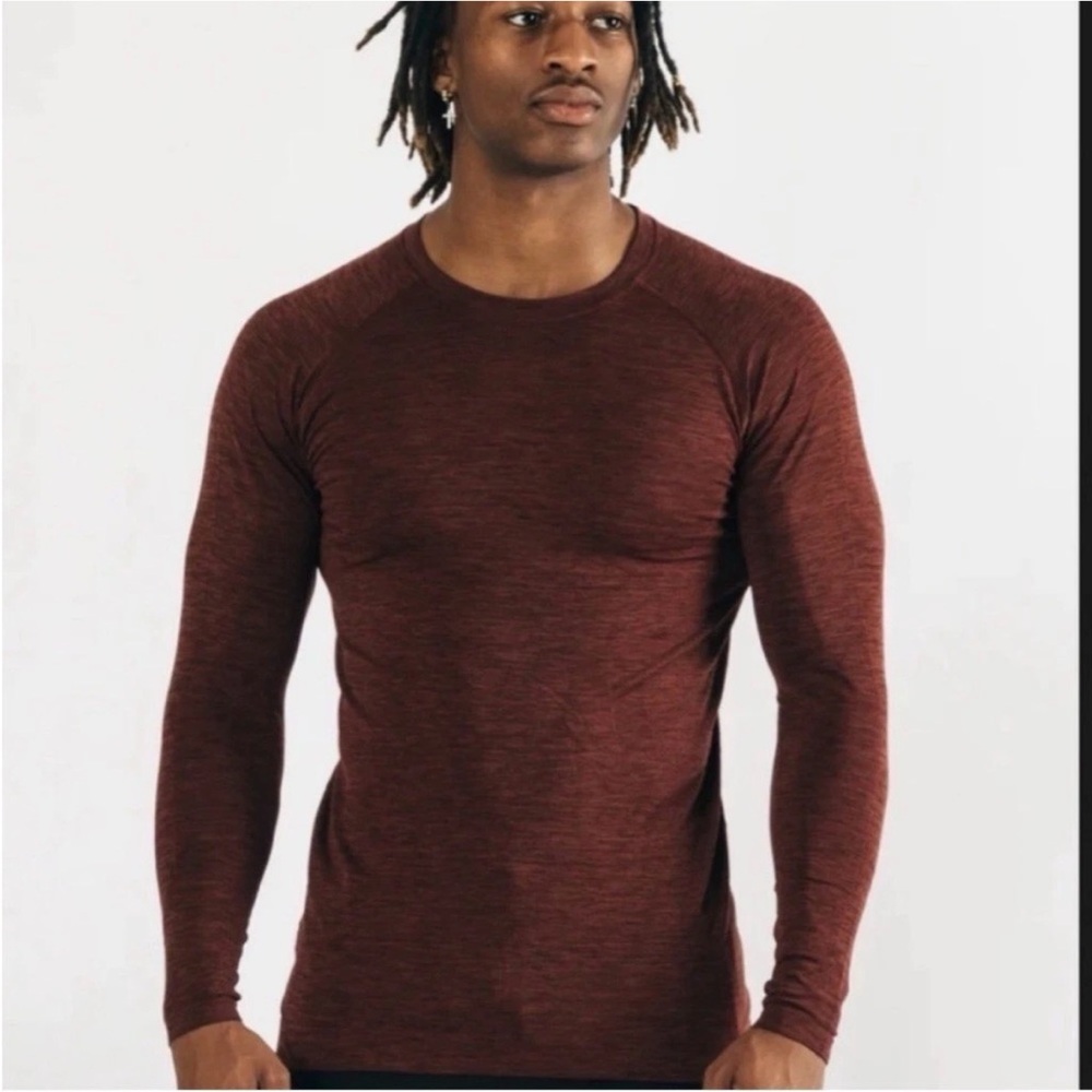New Alphalete Hero Seamless Long Sleeve -  Sparrow Men’s Medium